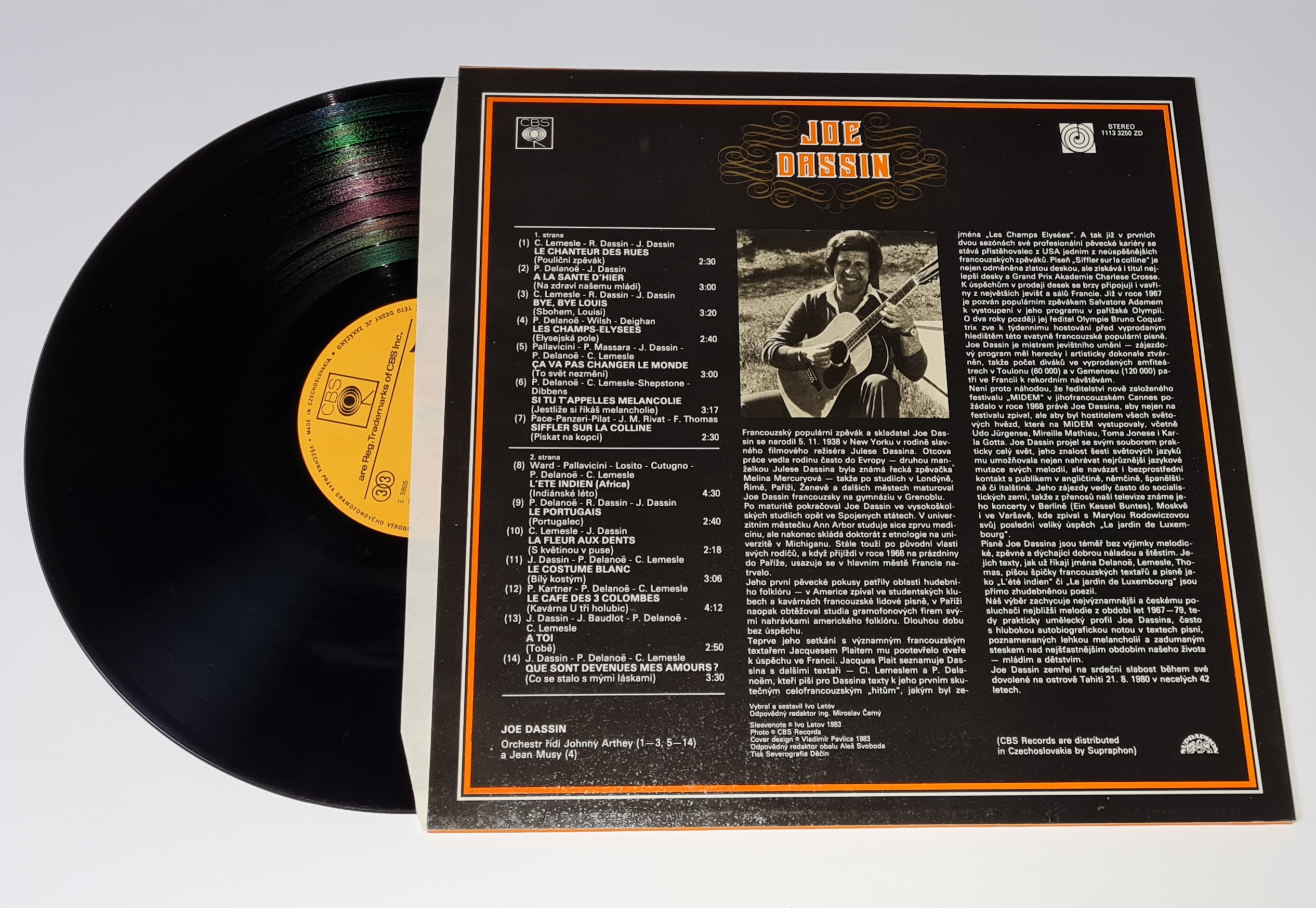 Joe Dassin – Joe Dassin 1983 EX, VYPRANÁ Vinyl (LP)