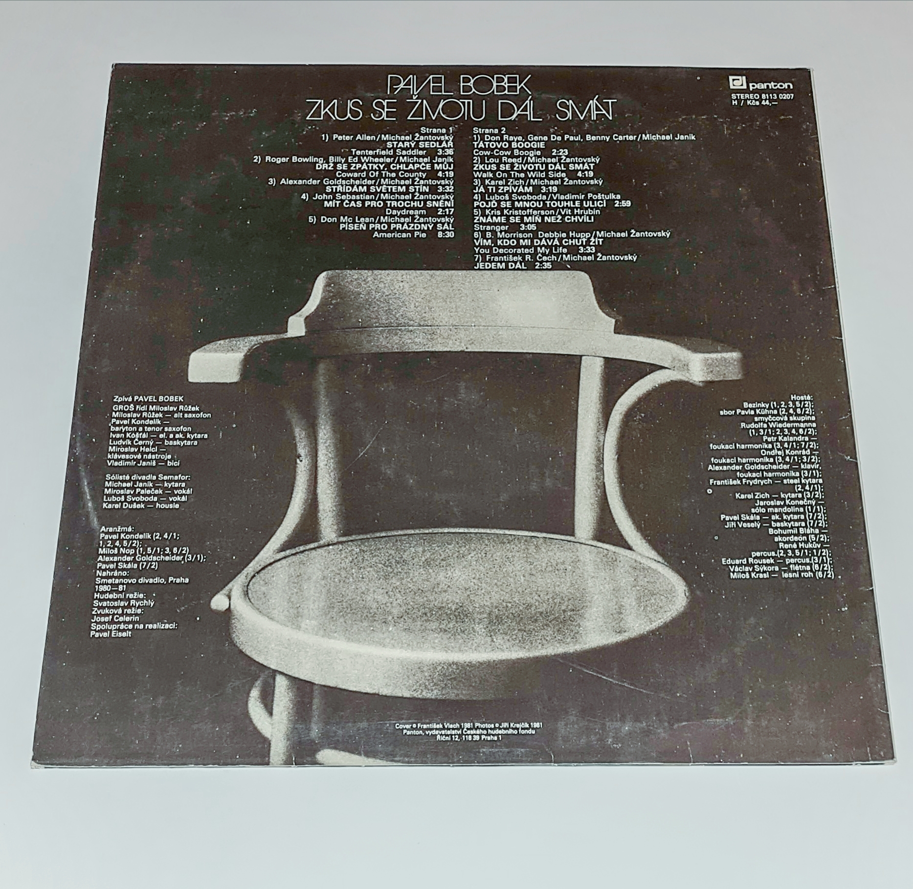 Pavel Bobek – Zkus Se Životu Dál Smát 1981 VG+, VYPRANÁ Vinyl (LP)