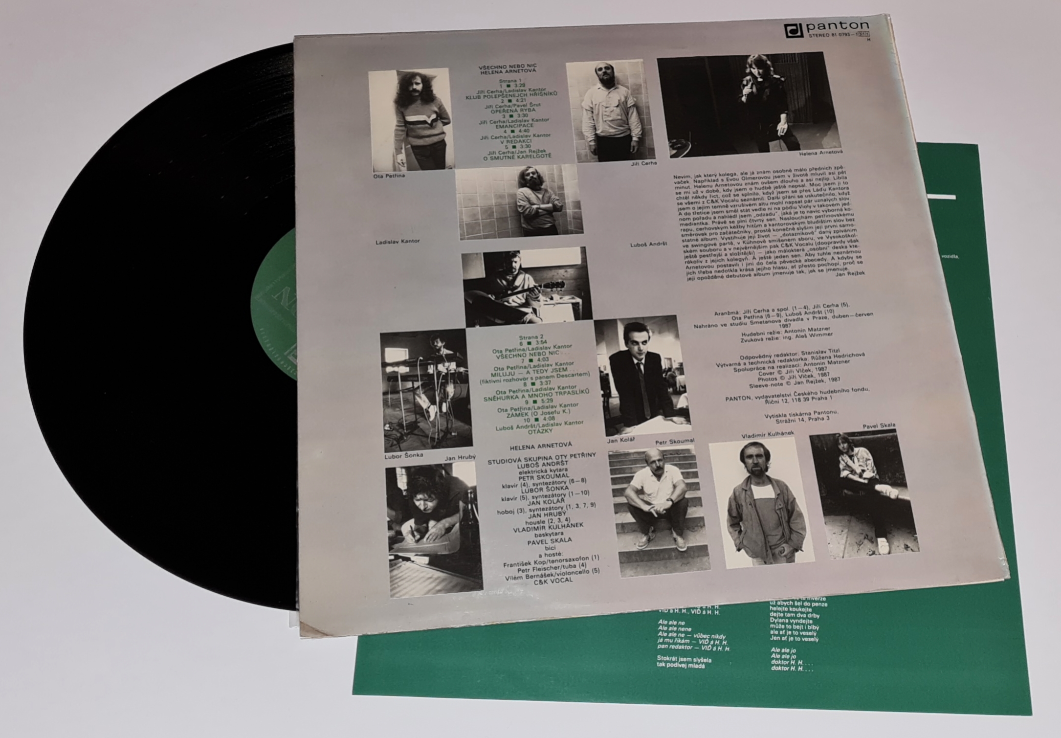 Helena Arnetová – Všechno Nebo Nic 1988 VG, VYPRANÁ Vinyl (LP)