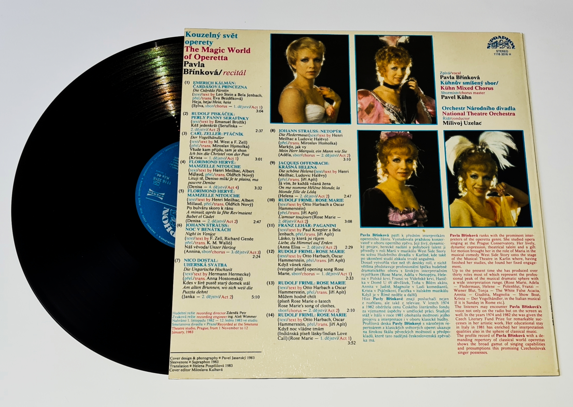 Pavla Břínková – Kouzelný Svět Operety / The Magic World Of Operetta 1983 EX, VYPRANÁ Vinyl (LP)