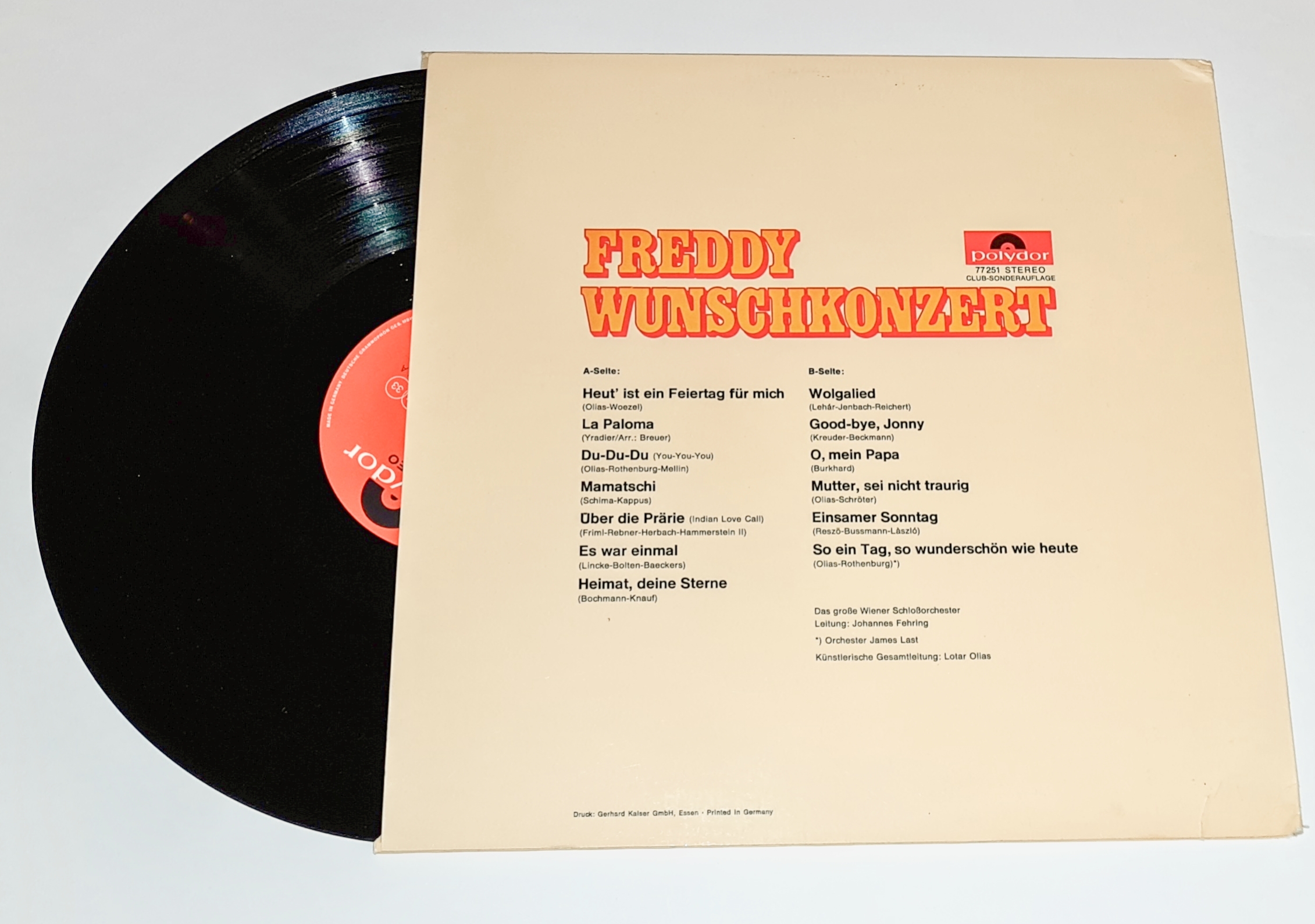 Freddy Quinn – Freddy Wunschkonzert 1967 VG, VYPRANÁ Vinyl (LP)