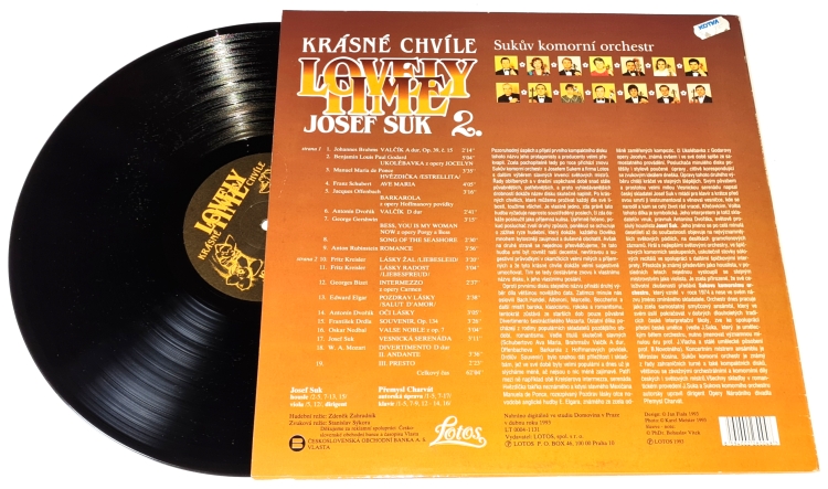 Josef Suk, Suk Chamber Orchestra – Krásné Chvíle 2 = Lovely Time 2 1993 VG+, VYPRANÁ Vinyl (LP)