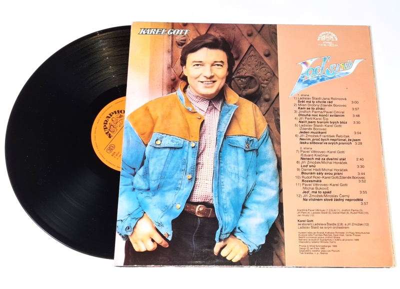 Karel Gott – Loď Snů 1989 EX, VYPRANÁ Vinyl (LP)