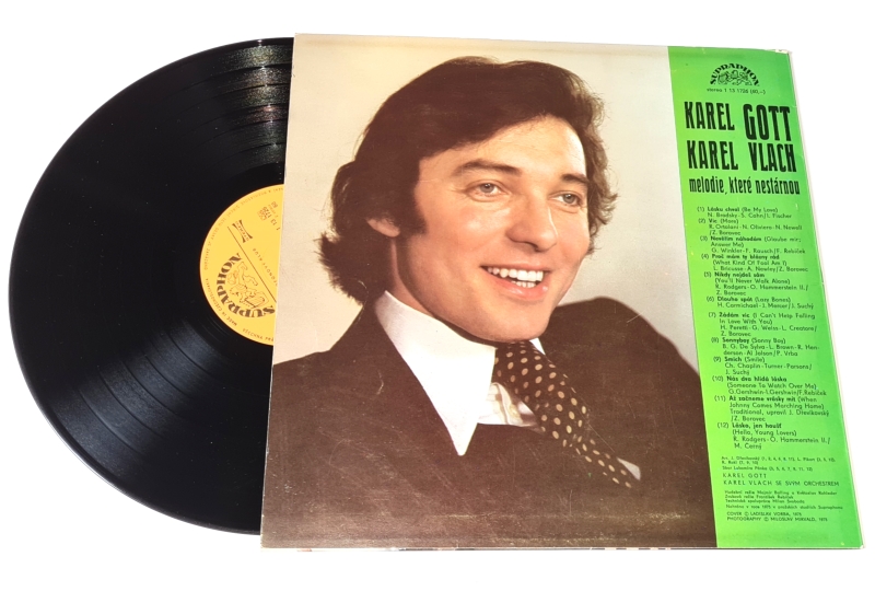 Karel Gott, Karel Vlach – Melodie, Které Nestárnou 1975 VG- VYPRANÁ Vinyl (LP)