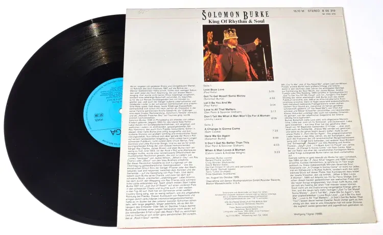 Solomon Burke – King Of Rhythm & Soul 1988 VG+, VYPRANÁ Vinyl (LP)