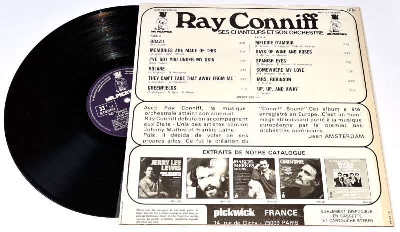 Ray Conniff Ses Chanteurs Et Son Orchestre – Bienvenue En Europe 1974 VG+, VYPRANÁ Vinyl (LP)