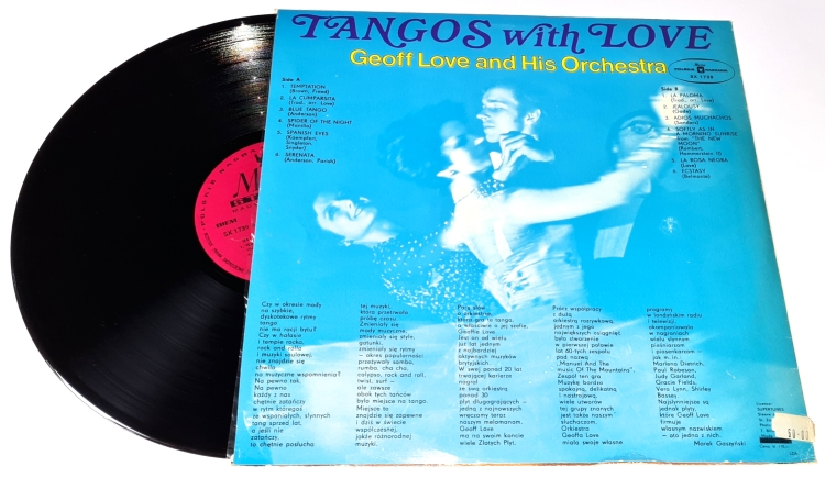 Geoff Love & His Orchestra – Tangos With Love 1978 VG+, VYPRANÁ Vinyl (LP)