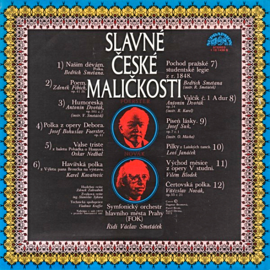 Symfonický Orchestr Hl. M. Prahy (Fok), Václav Smetáček – Slavné České Maličkosti 1973 NM, VYPRANÁ Vinyl (LP)