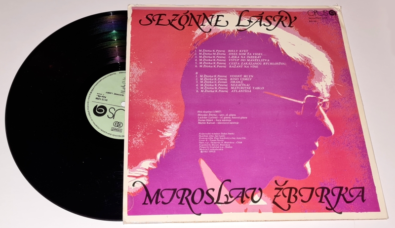 Miroslav Žbirka – Sezónne Lásky 1982 G+, VYPRANÁ Vinyl (LP)