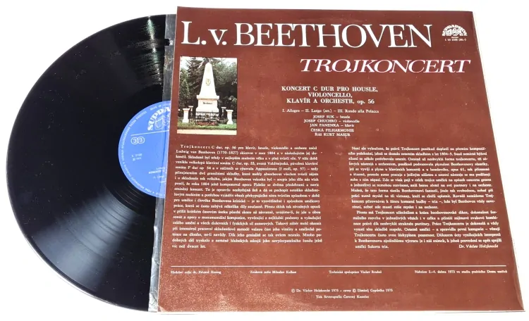 L. v. Beethoven, Sukovo Trio, Česká Filharmonie, Kurt Masur – Trojkoncert 1974 NM, VYPRANÁ Vinyl (LP)