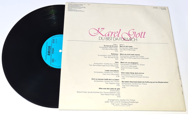 Karel Gott – Du Bist Da Für Mich 1983 VG+, VYPRANÁ Vinyl (LP)
