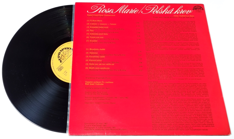 Karel Gott, Jiří Korn, Waldemar Matuška, Eva Pilarová, Jitka Zelenková – Rose Marie / Polská Krev1983 EX, VYPRANÁ Vinyl (LP)