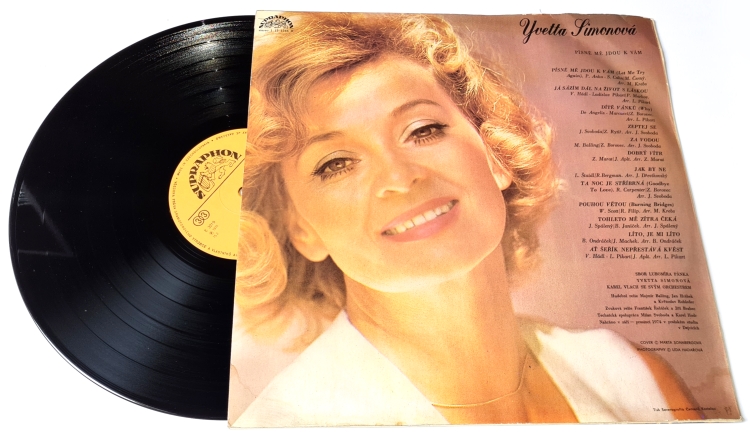 Yvetta Simonová – Písně Mé Jdou K Vám 1975 VG+, VYPRANÁ Vinyl (LP)