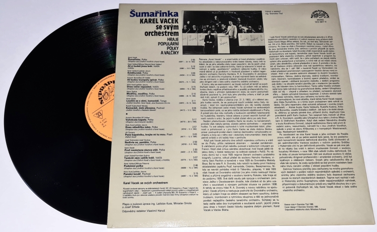 Karel Vacek Se Svým Orchestrem – Šumařinka 1985 VG+, VYPRANÁ Vinyl (LP)
