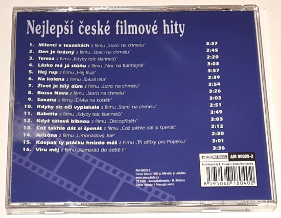 Nejlepší České Filmové Hity 1999 CD