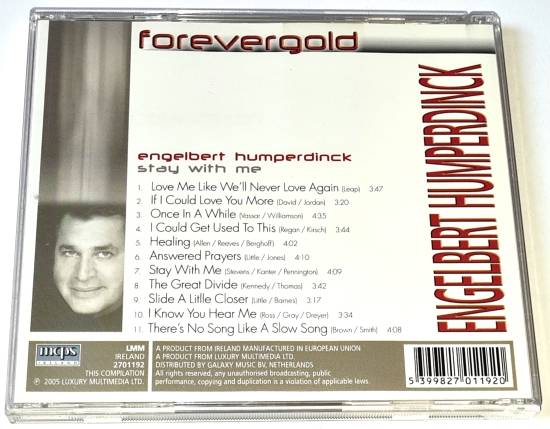 Engelbert Humperdinck – Stay With Me 2005 CD