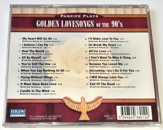 Stefan Nicolai  – Panpipe Plays Golden Lovesongs Of The 90's 2003, CD