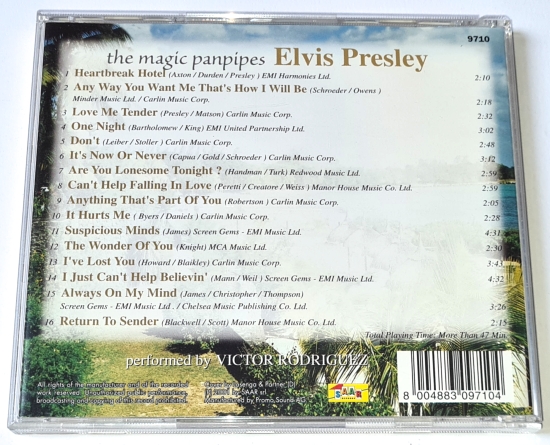 Victor Rodriguez – The Magic Panpipes - Elvis Presley 2001, CD