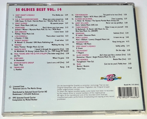 25 Oldies Best Vol. 14 1995 CD