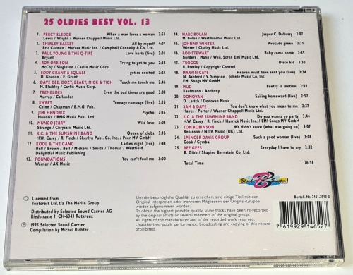 25 Oldies Best Vol. 13 1995 CD