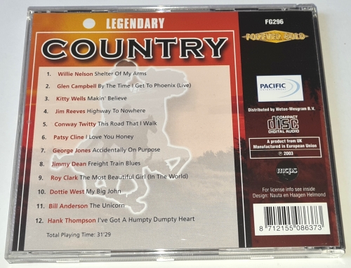 Legendary Counrty 2003 CD