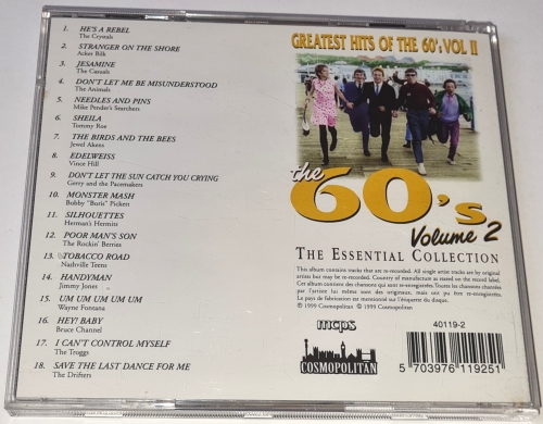 Greatest Hits Of The 60s - The Essential Collection vol.II 1999 CD