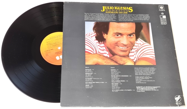 Julio Iglesias – Momentos 1982 EX, VYPRANÁ Vinyl (LP)
