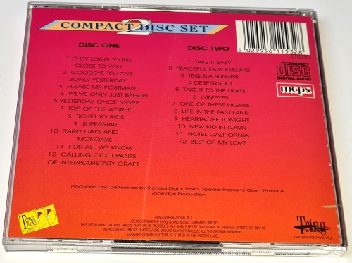 The Synthesizer Rock Orchestra – The Synthesizer Rock Orchestra ‎Plays The Carpenters The Eagles 2CD