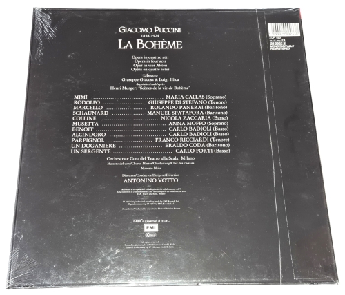 Puccini - Callas, Di Stefano, Panerai, Moffo, Orchestra E Coro Del Teatro Alla Scala di Milano, Votto – La Bohème 1993 NOVÉ, NEHRANÉ Vinyl (Box Set 2LP)