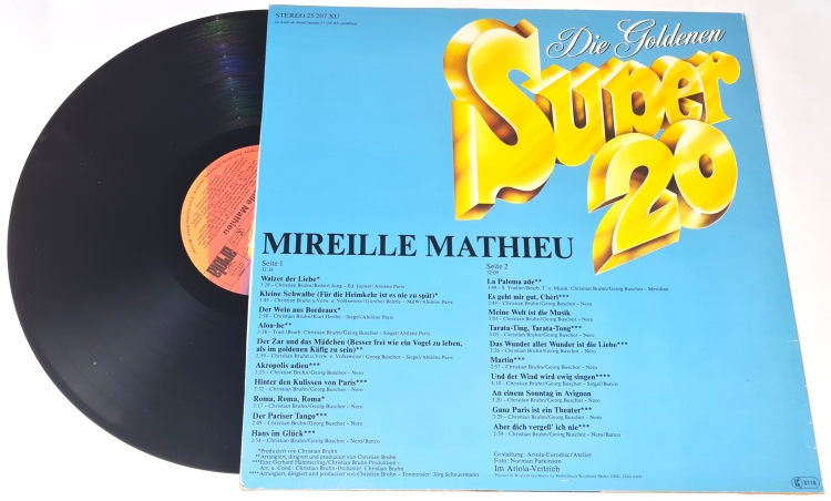 Mireille Mathieu – Die Goldenen Super 20 1977 VG-, VYPRANÁ Vinyl (LP)