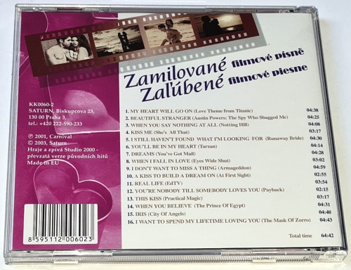 Zamilované Filmové Písně / Zaľúbené Filmové Piesne 2003 CD