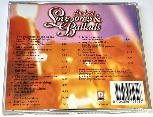 The best love songs and ballads 2001 CD