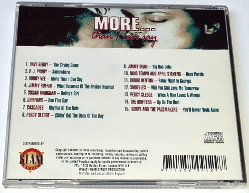 MORE... Than I Can Say CD