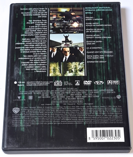 Matrix Reloaded 2003 DVD