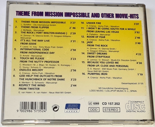 Theme from Mission Impossible and Other Movie-Hits CD
