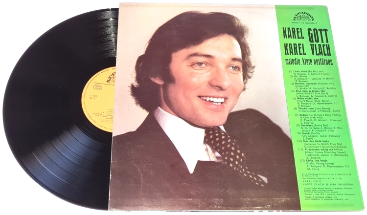 Karel Gott, Karel Vlach – Melodie, Které Nestárnou 1975 EX VYPRANÁ Vinyl (LP)