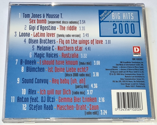 Big Hits 2000 CD