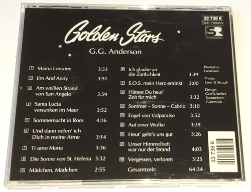 G.G. Anderson – Golden Stars CD