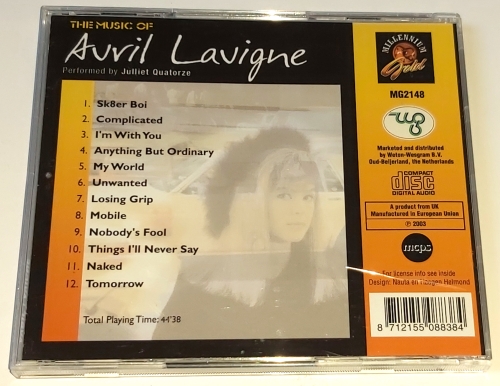 Julliet Quatorze – The Music Of Avril Lavigne 2003 CD