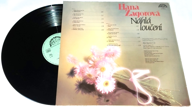 Hana Zagorová – Náhlá Loučení 1986 EX, VYPRANÁ Vinyl (LP)