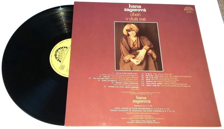 Hana Zagorová – Oheň V Duši Mé 1980 EX, VYPRANÁ Vinyl (LP)