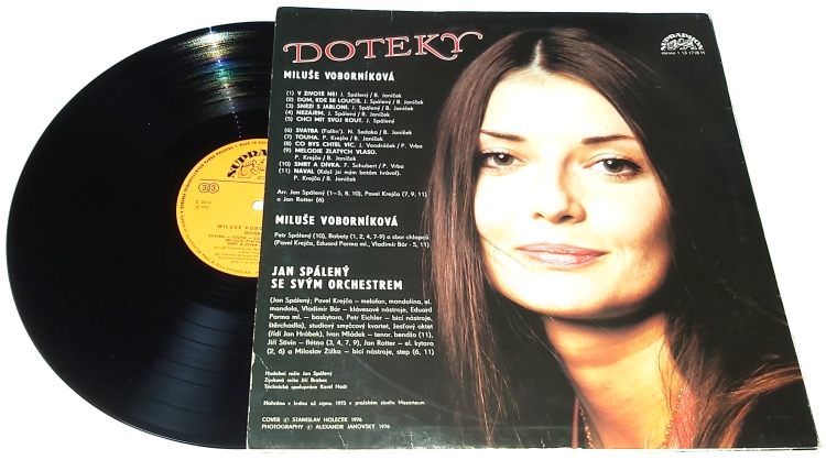 Miluše Voborníková – Doteky 1976 VG+, VYPRANÁ Vinyl (LP)