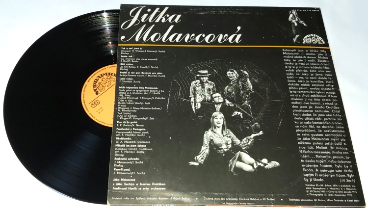 Jitka Molavcová – Jitka Molavcová 1975 VG, VYPRANÁ Vinyl (LP)