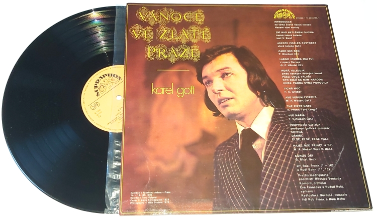 Karel Gott – Vánoce Ve Zlaté Praze 1973 VG+, VYPRANÁ Vinyl (LP)