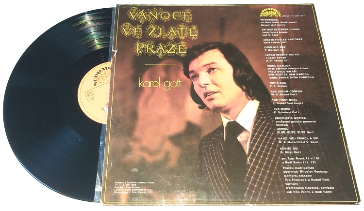 Karel Gott – Vánoce Ve Zlaté Praze 1973 VG-, VYPRANÁ Vinyl (LP)