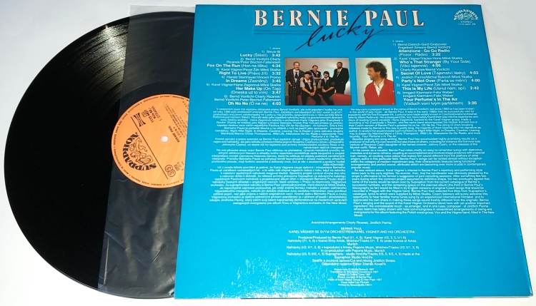 Bernie Paul – Lucky 1987 VG+, VYPRANÁ Vinyl (LP)