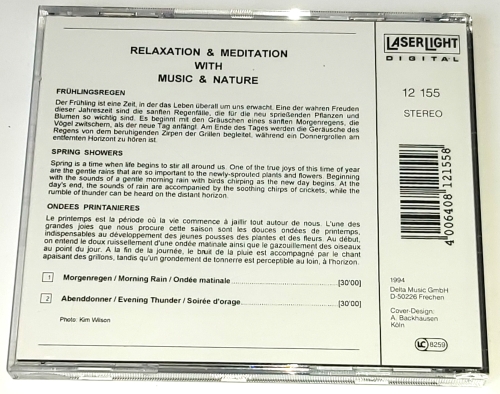 David Miles Huber – Relaxation & Meditation With Music & Nature - Spring Showers 1994 CD