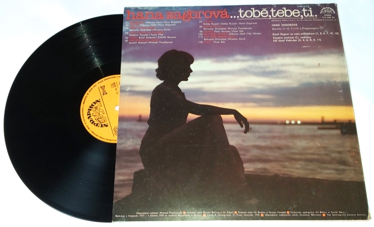 Hana Zagorová – Tobě, Tebe, Ti 1979 EX, VYPRANÁ Vinyl (LP)