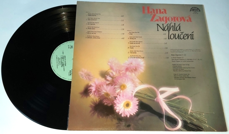 Hana Zagorová – Náhlá Loučení 1986 EX-, VYPRANÁ Vinyl (LP)