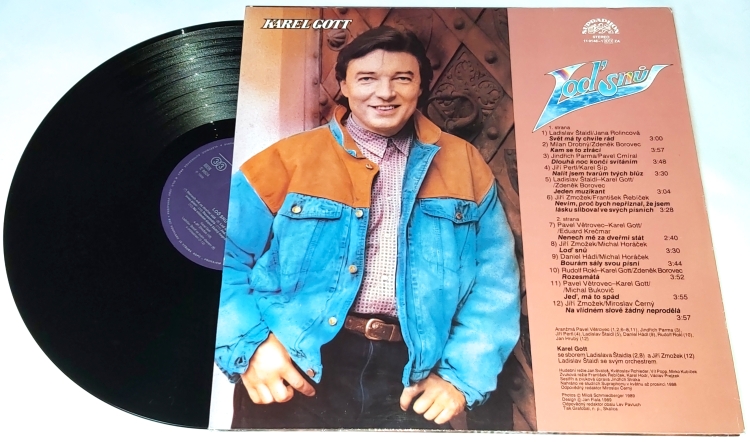 Karel Gott – Loď Snů 1989 EX-, VYPRANÁ Vinyl (LP)